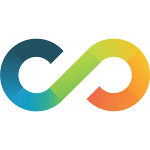 95 Percent Group icon. Multicolored infinity symbol.
